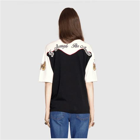 gucci lady garden t shirt|gucci t shirt logo print.